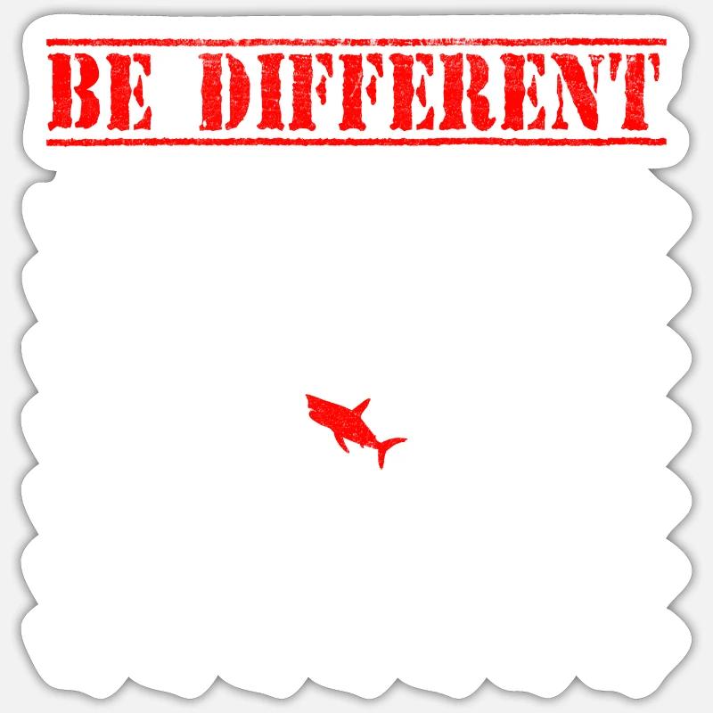 Soyez différent / Sei anders TShirt Sticker taille S (10 x 10 cm)