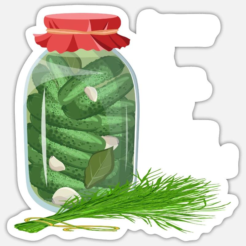 Einkochen Einmachen Einlegen Haltbarmachung DIY - Sticker Größe S (10 x 10 cm) - Mattweiß