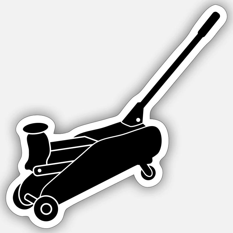 Hydraulic jack C1 Sticker size S (10 x 10 cm)
