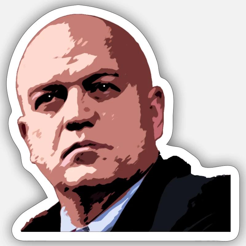Marco Rizzo - Sticker taille S (10 x 10 cm) - blanc mat