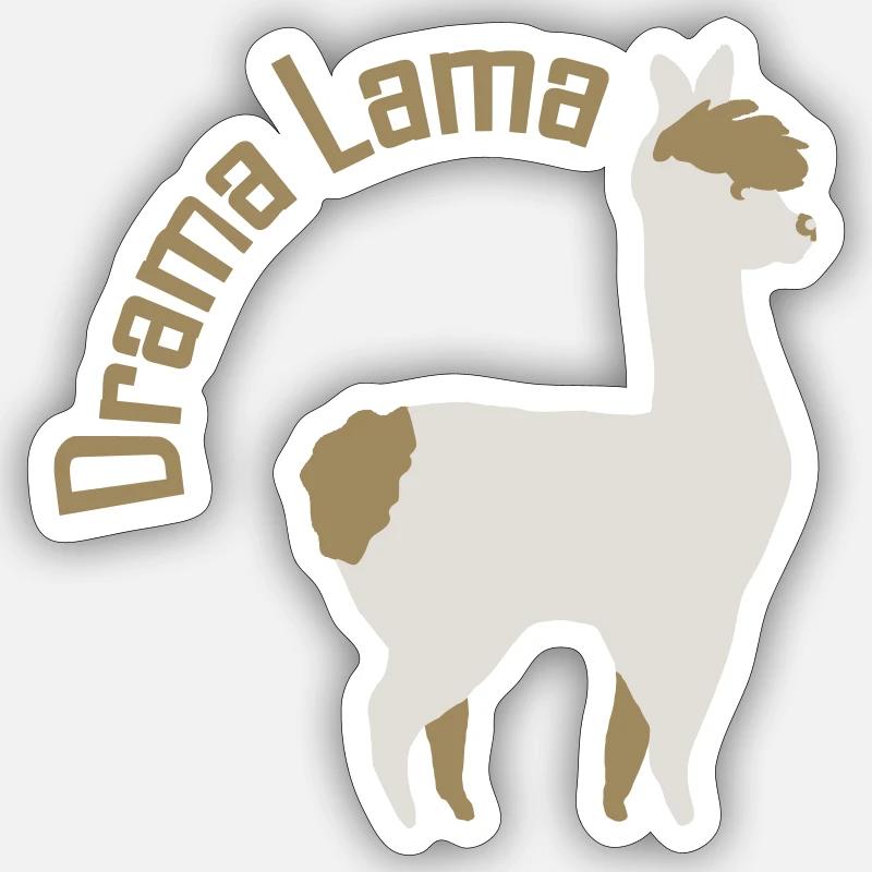 Dramalama Sticker Größe S (10 x 10 cm)