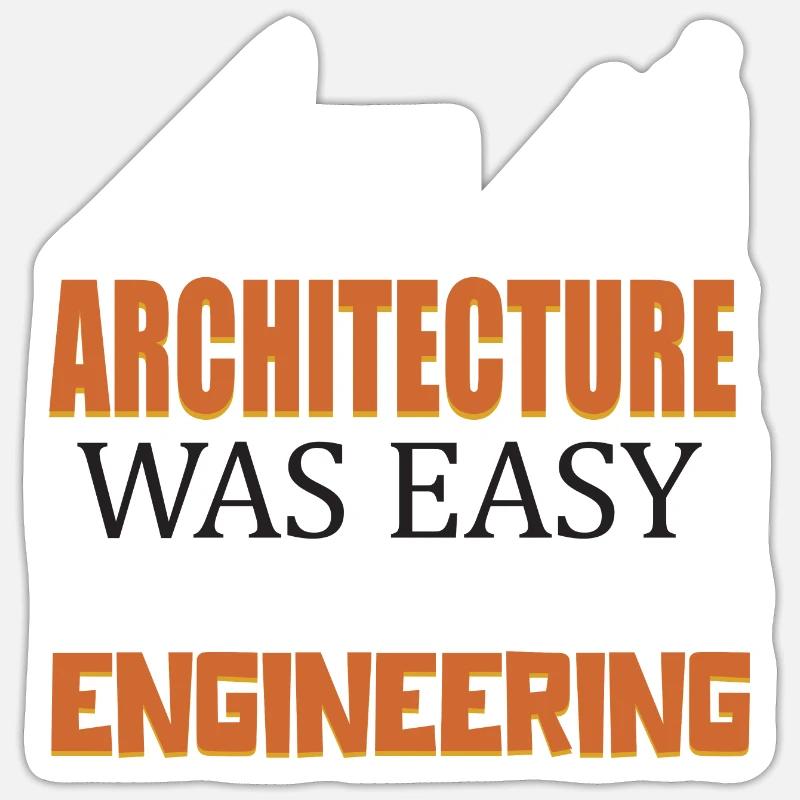 Architecture Engineering Architektur Beruf Sticker Größe S (10 x 10 cm)