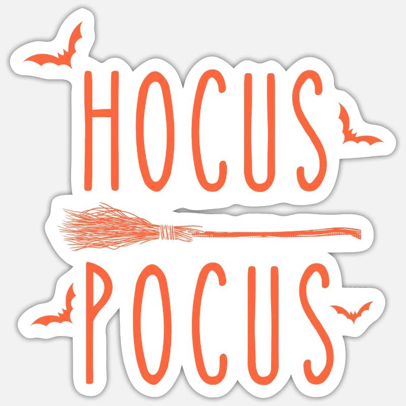 HOCUS POCUS - Sticker size S (10 x 10 cm) - white matte