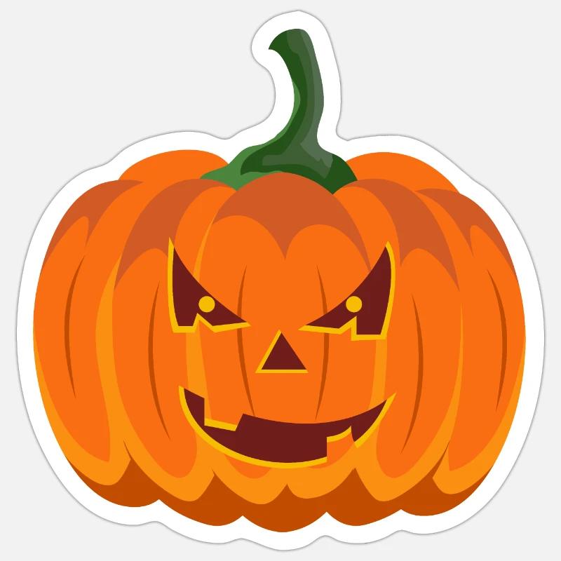 Pumpkin Sticker size S (10 x 10 cm)