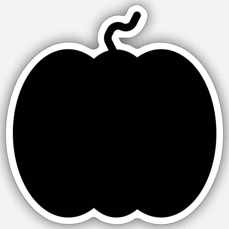pumpkin 37 - Sticker Größe S (10 x 10 cm) - Mattweiß