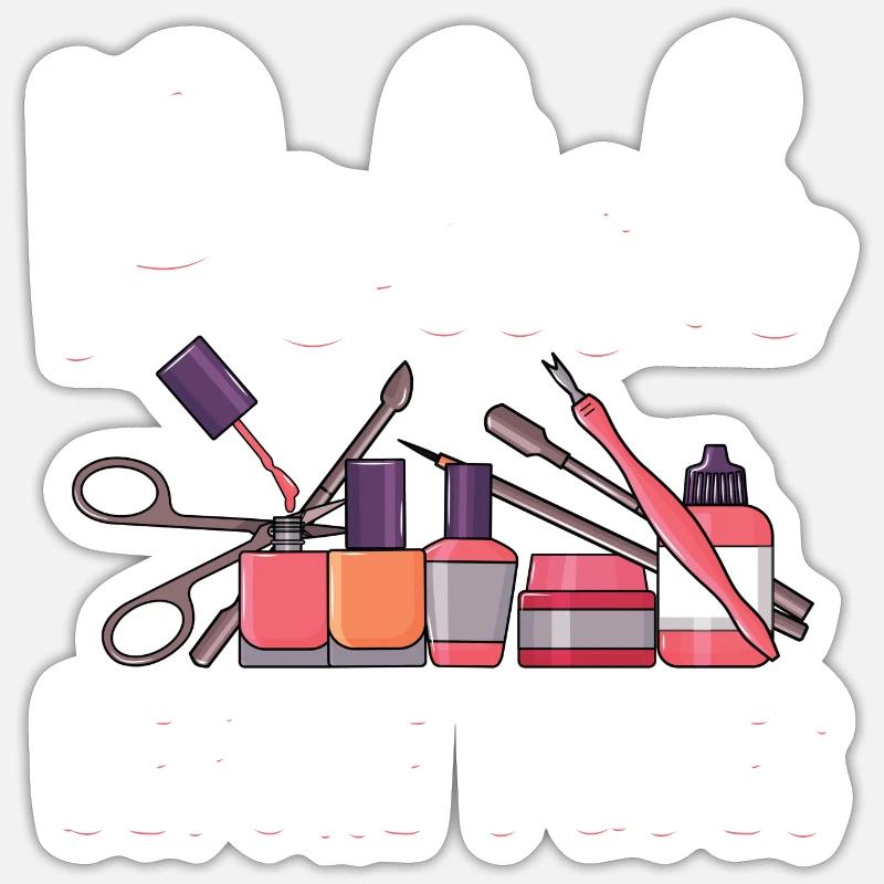 Ongles peints - Sticker taille S (10 x 10 cm) - blanc mat