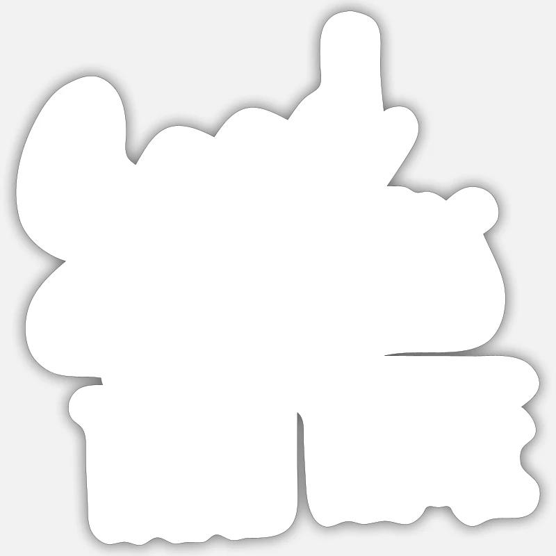 Good things take time - withe handletter Sticker size S (10 x 10 cm)