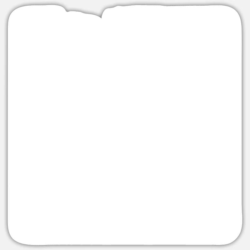 Square - Randonnée - (2) - Sticker taille S (10 x 10 cm) - blanc mat