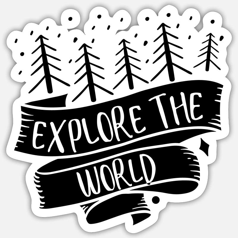 Explore the World 01 Sticker size S (10 x 10 cm)