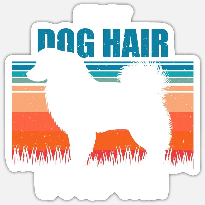 Australian Shepherd Geschenk - Sticker Größe S (10 x 10 cm) - Mattweiß