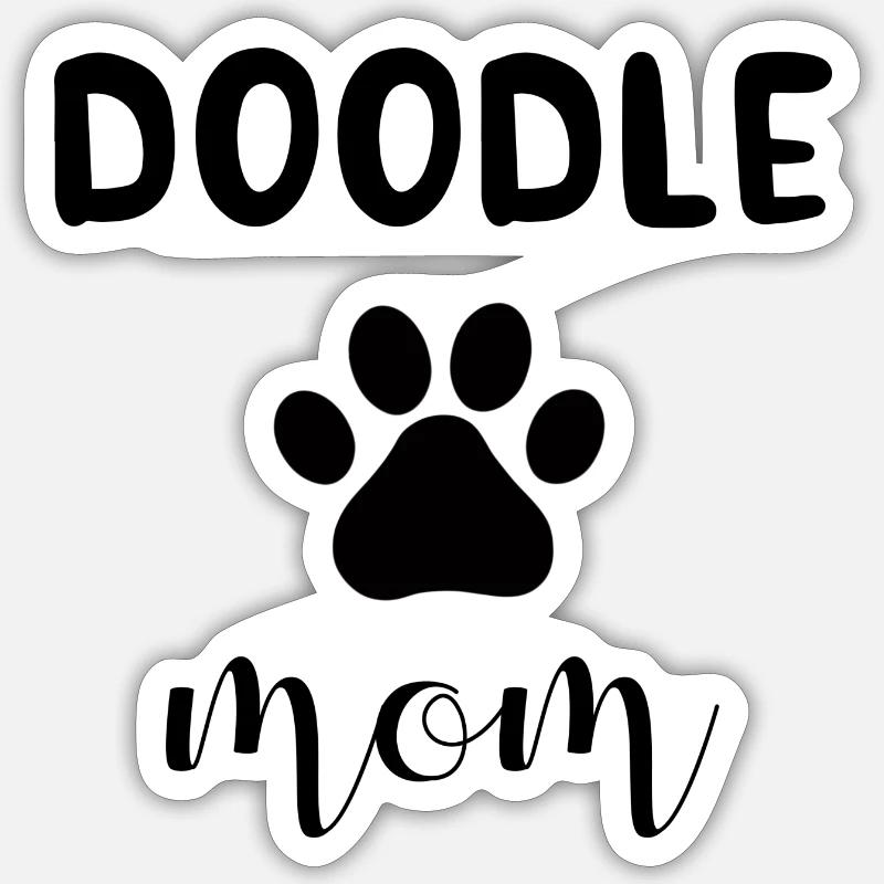 Doodle Mom Sticker Größe S (10 x 10 cm)