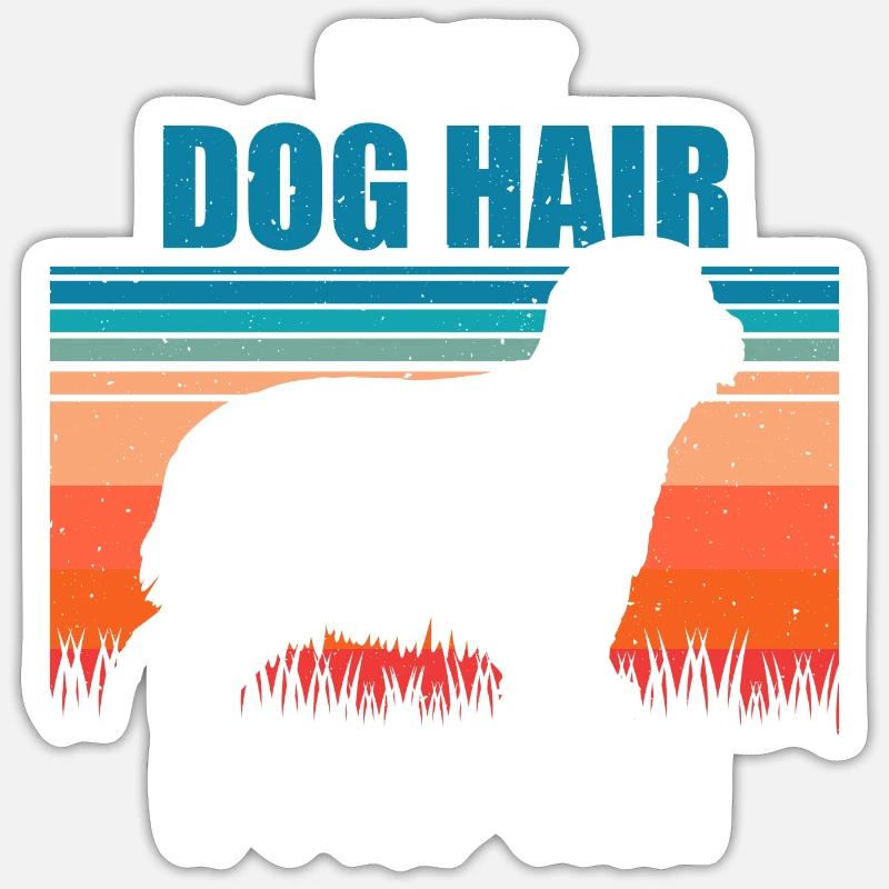 Bearded Collie Sticker size S (10 x 10 cm)