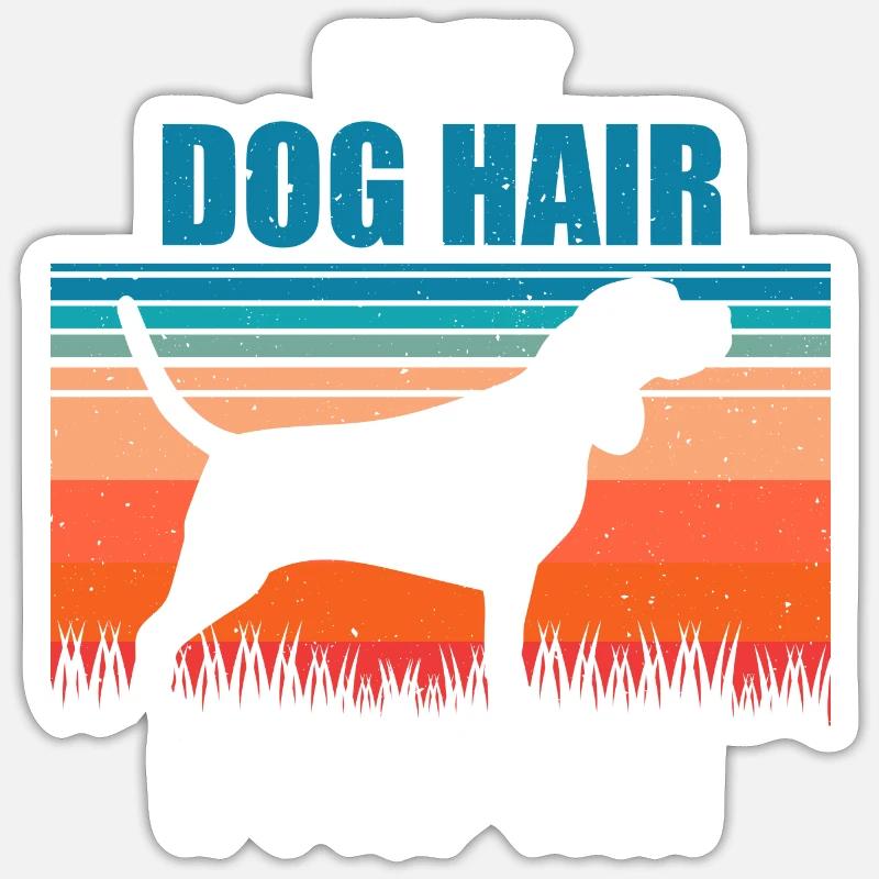 Beagle - Cadeau de chien - Sticker taille S (10 x 10 cm) - blanc mat