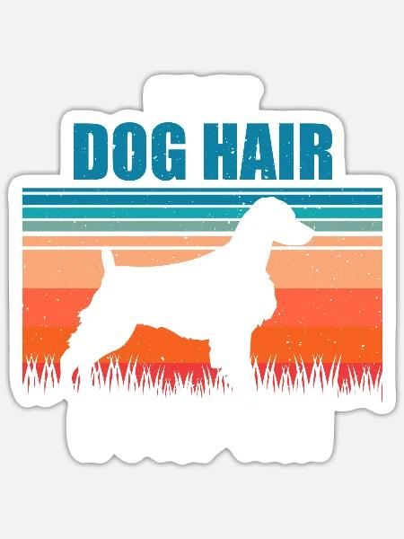 Brittany Spaniel Epagneul Breton Hund - Sticker Größe S (10 x 10 cm) - Mattweiß
