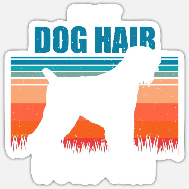 Black Russian Terrier - Sticker Größe S (10 x 10 cm) - Mattweiß