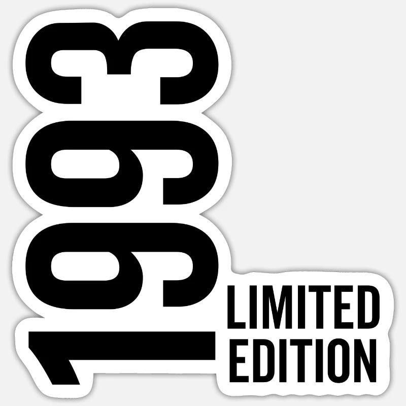 1993 Édition limitée - Sticker taille S (10 x 10 cm) - blanc mat