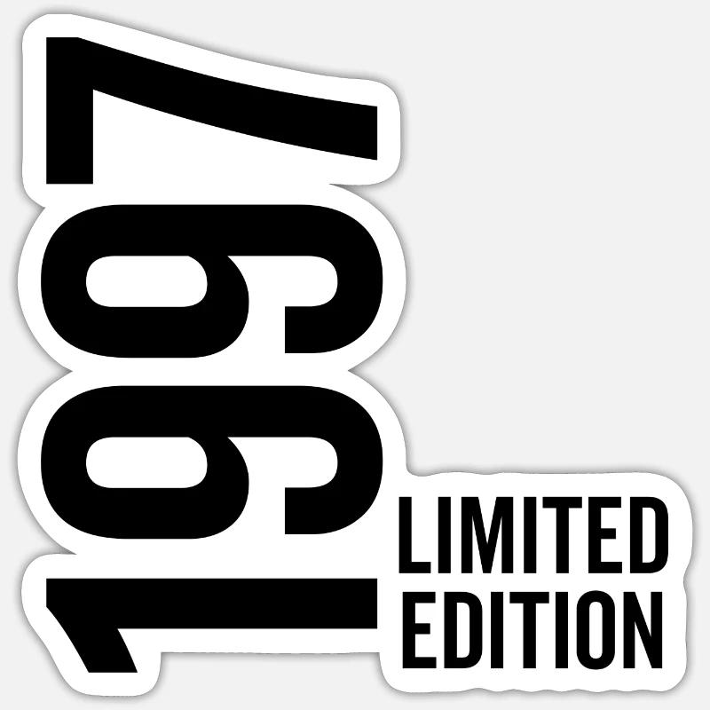 1997 Édition limitée - Sticker taille S (10 x 10 cm) - blanc mat