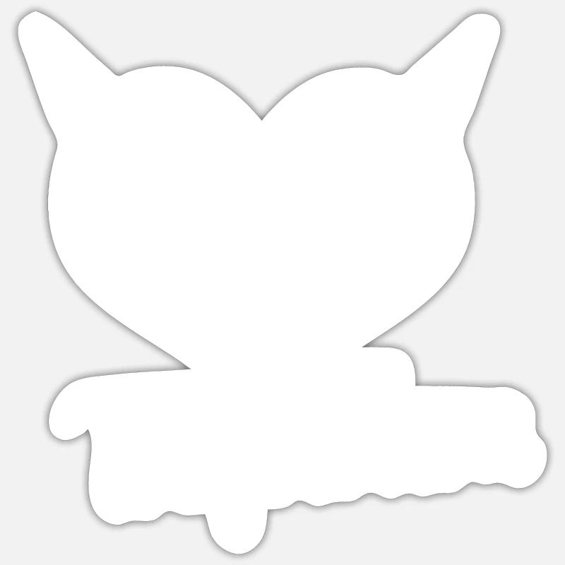 Teufelchen Wort mit Herz Devil Sticker Größe S (10 x 10 cm)