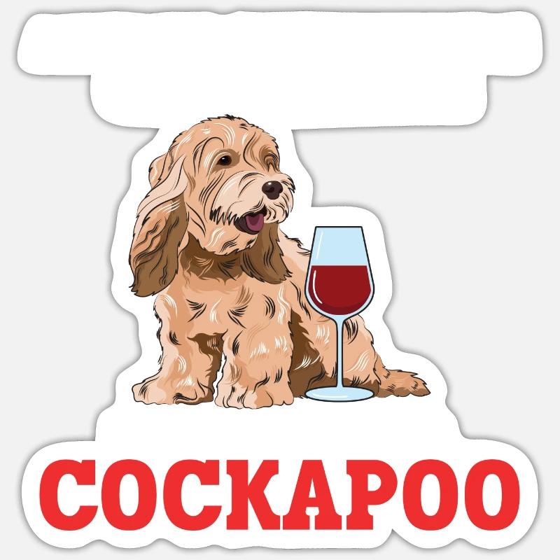 Cockapoo Chien Sticker taille S (10 x 10 cm)