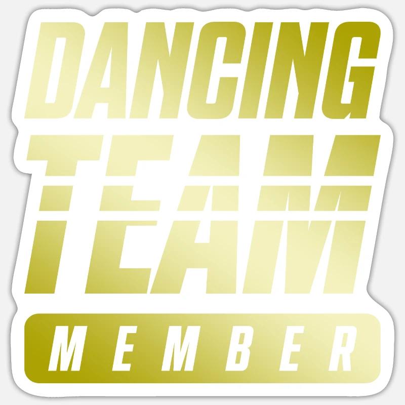 Dancing Team Sticker size S (10 x 10 cm)
