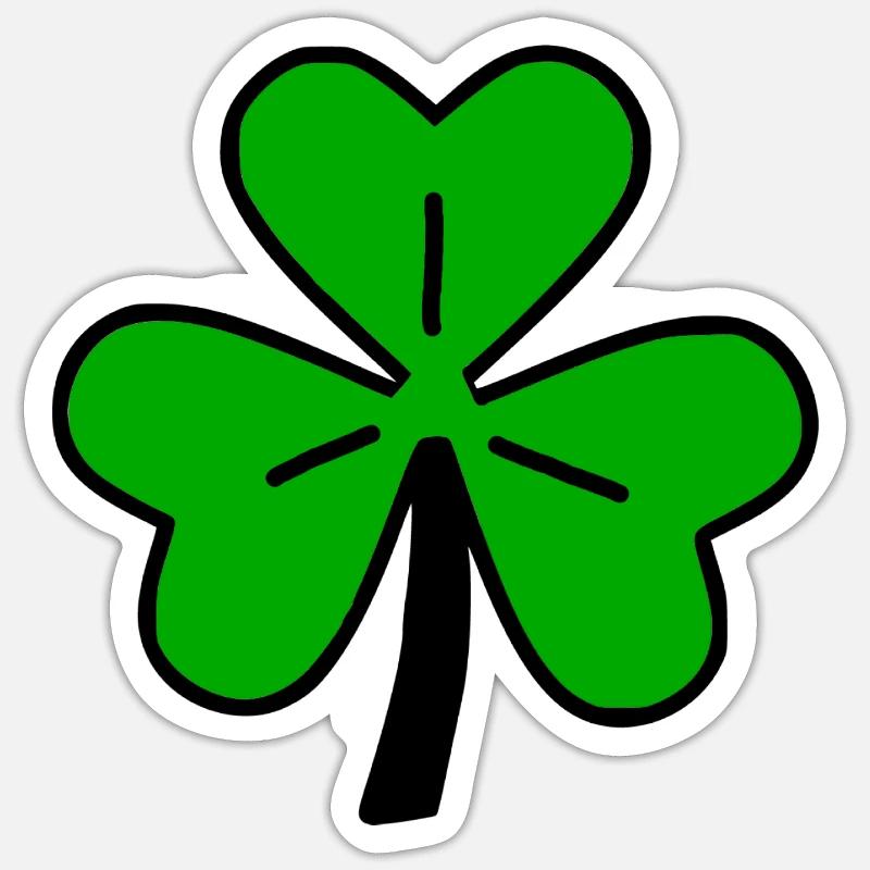 Cloverleaf - Sticker size S (10 x 10 cm) - white matte