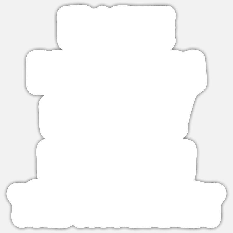 Paar, das sich online getroffen hat Ehemann Ehefra Sticker Größe S (10 x 10 cm)