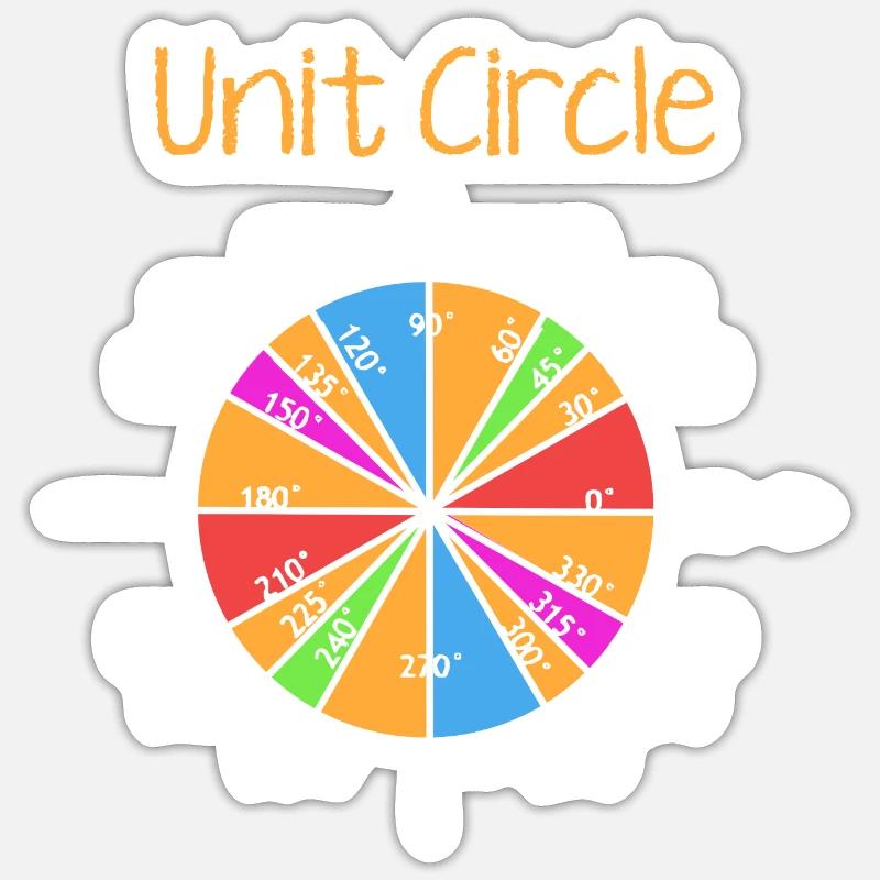 Unit Circle Sticker Größe S (10 x 10 cm)