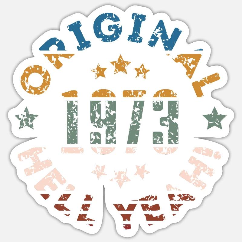 Original 1973 Hell Yeah! Sticker Größe S (10 x 10 cm)