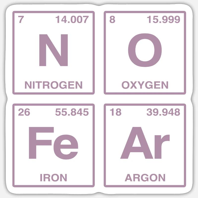 NO FEAR - avec des éléments du système de perdiode Sticker taille S (10 x 10 cm)