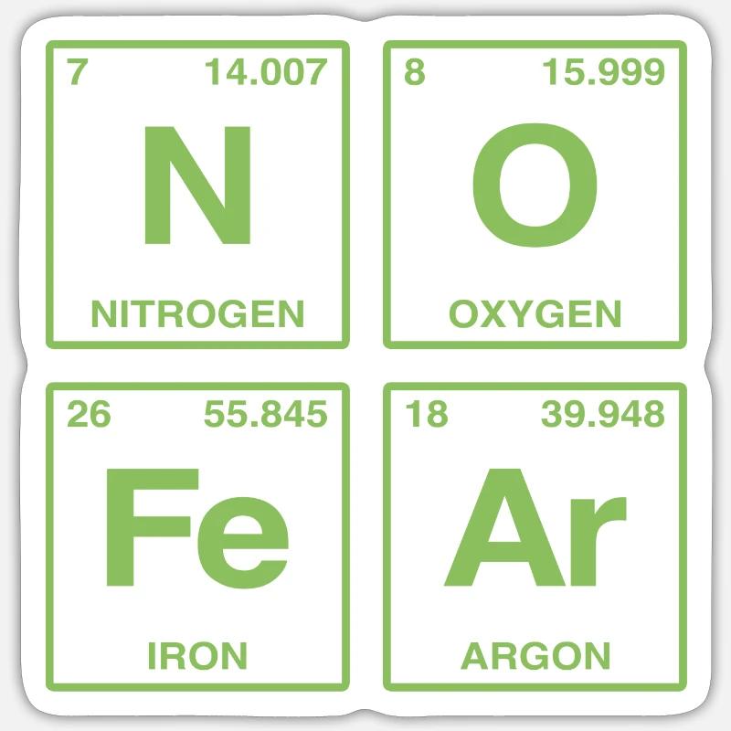 NO FEAR - avec des éléments du système de perdiode Sticker taille S (10 x 10 cm)