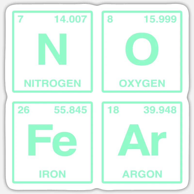 NO FEAR - avec des éléments du système de perdiode Sticker taille S (10 x 10 cm)