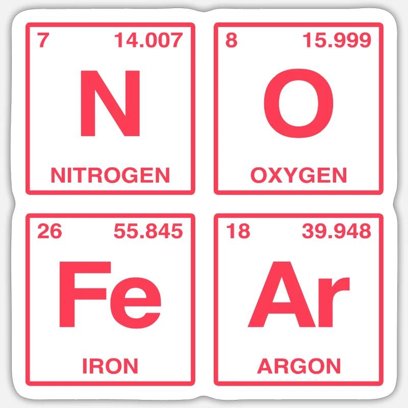 NO FEAR - avec des éléments du système de perdiode Sticker taille S (10 x 10 cm)