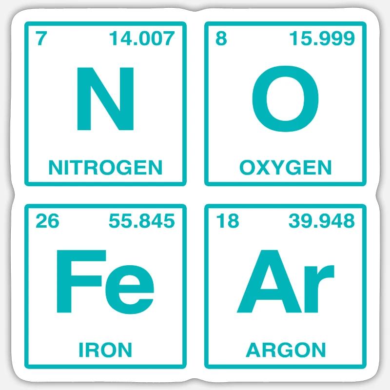 NO FEAR - avec des éléments du système de perdiode Sticker taille S (10 x 10 cm)