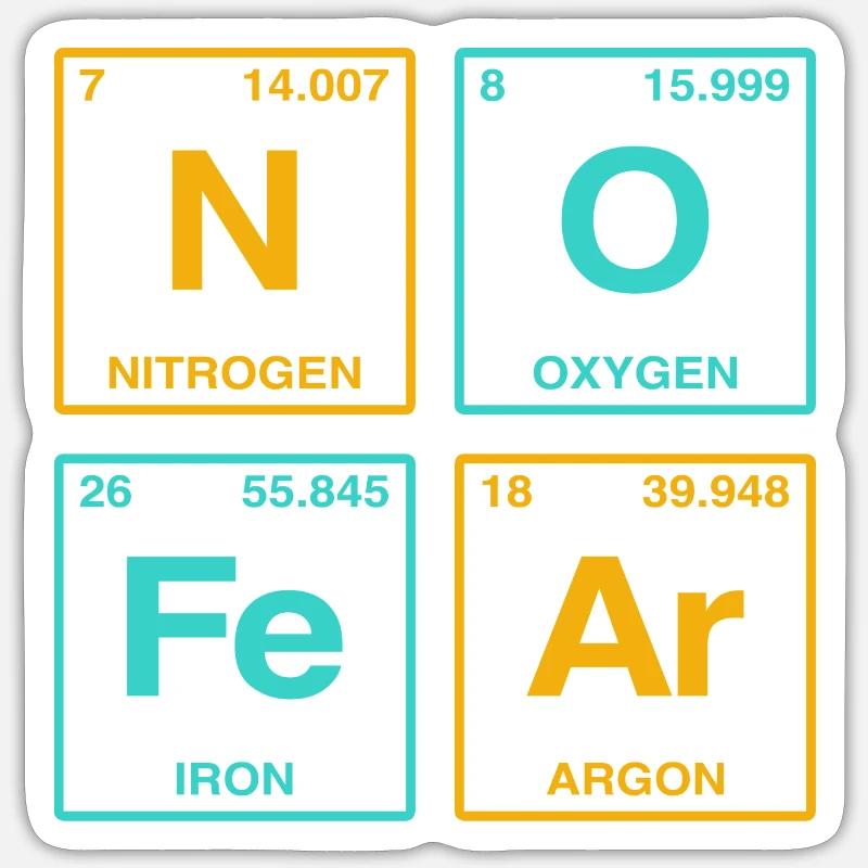 NO FEAR - avec des éléments du système de perdiode Sticker taille S (10 x 10 cm)