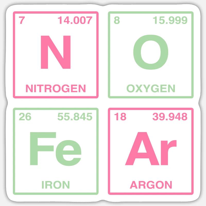 NO FEAR - avec des éléments du système de perdiode Sticker taille S (10 x 10 cm)