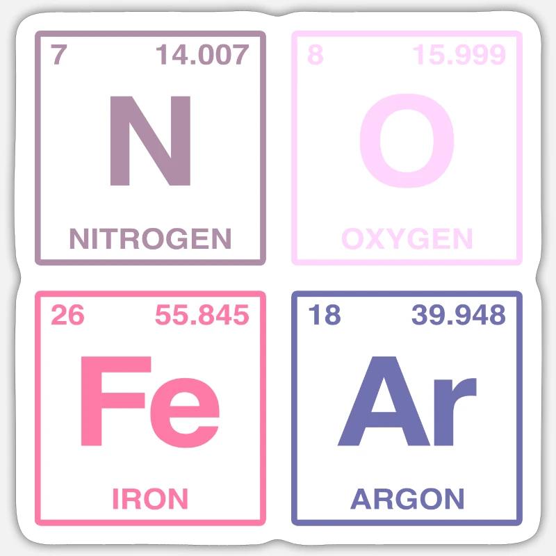 NO FEAR - avec des éléments du système de perdiode Sticker taille S (10 x 10 cm)