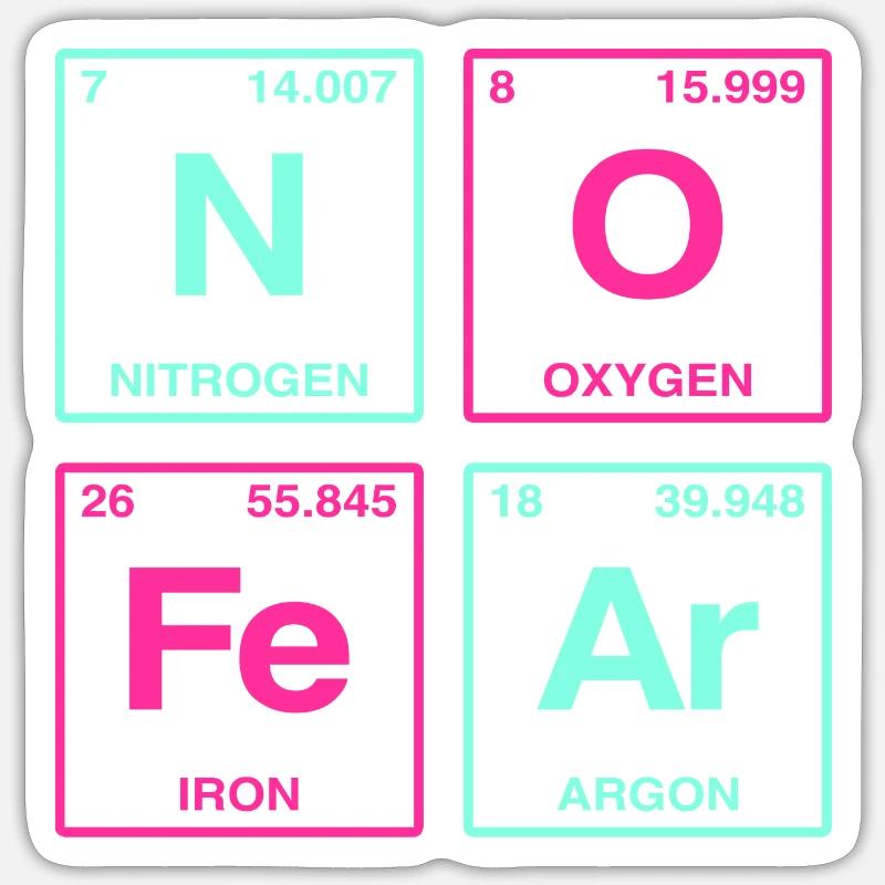 NO FEAR - avec des éléments du système de perdiode Sticker taille S (10 x 10 cm)