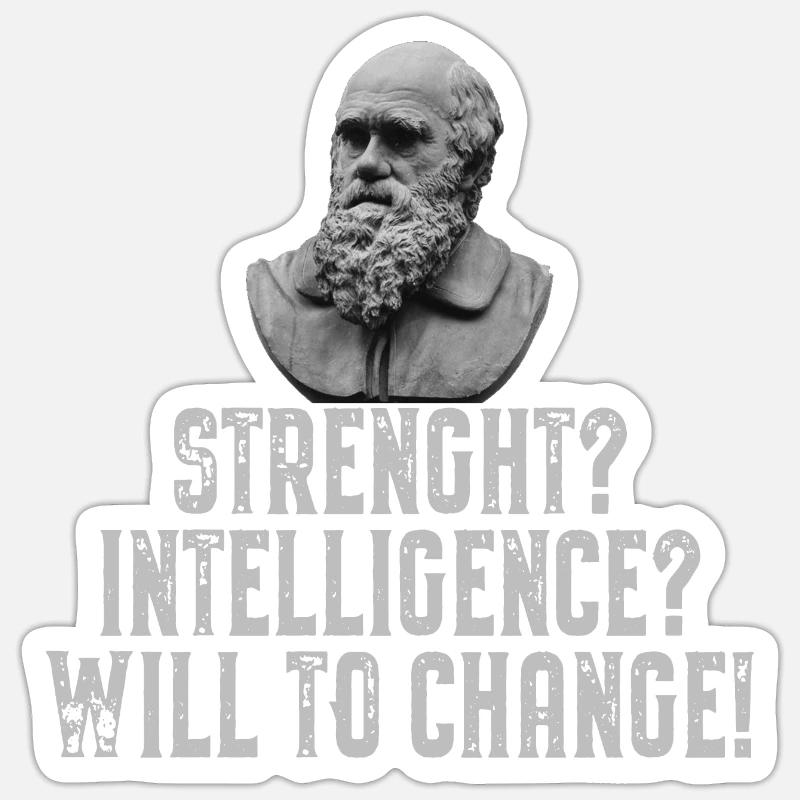 Charles Darwin Theorie Evolution Veränderung Sticker Größe S (10 x 10 cm)