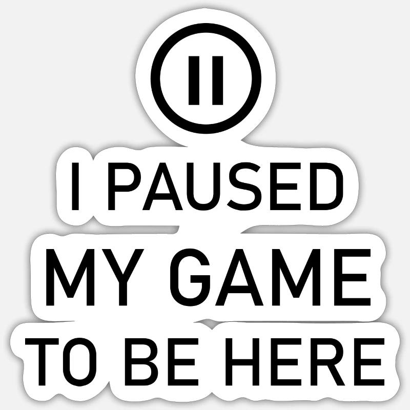 Game Gaming PC - Sticker size S (10 x 10 cm) - white matte
