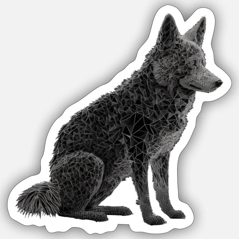 Wolf Sticker size S (10 x 10 cm)