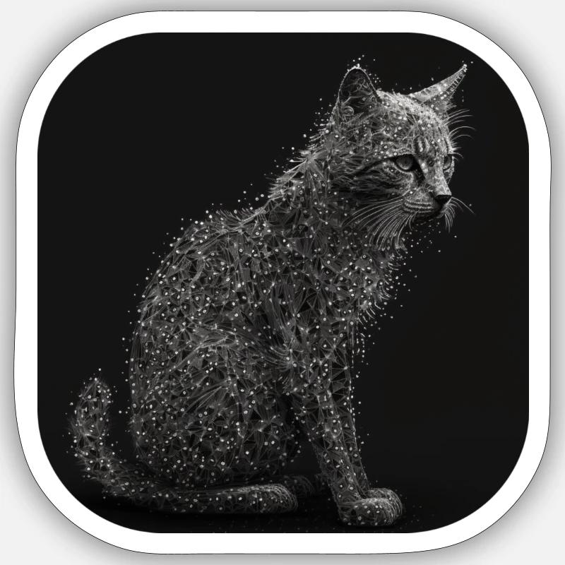 Cat Sticker size S (10 x 10 cm)