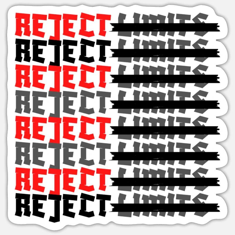 Limites de rejet Sticker taille S (10 x 10 cm)