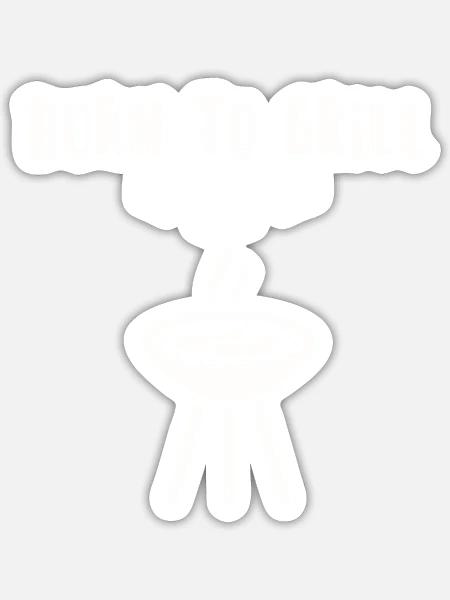  - Sticker size S (10 x 10 cm) - white matte