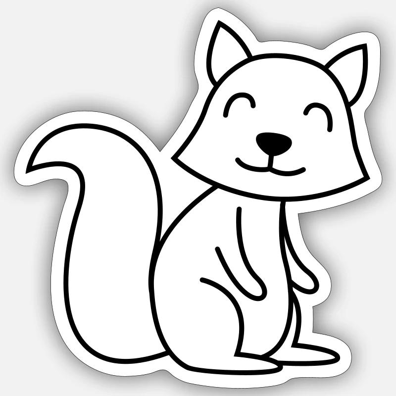 Stinker Comic Animal - Sticker size S (10 x 10 cm) - white matte