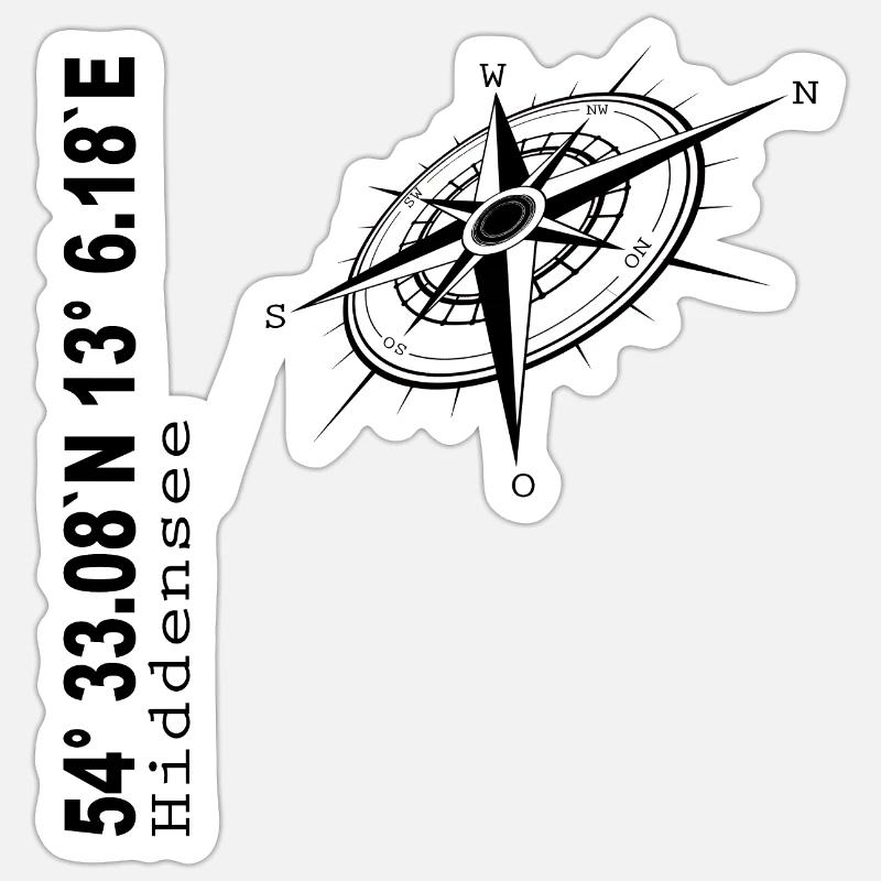 Hiddensee Sticker Größe S (10 x 10 cm)