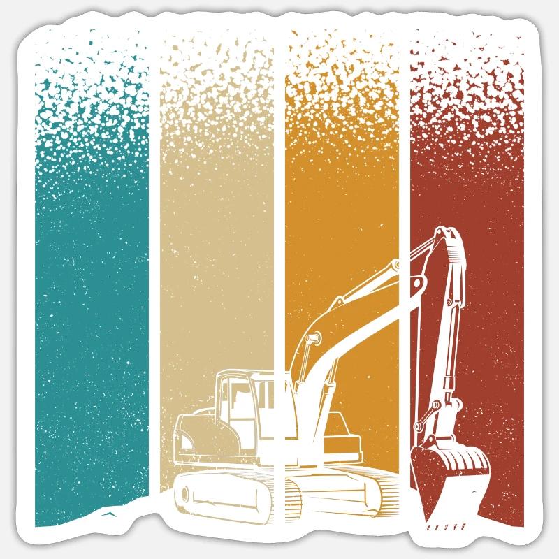 Bagger Sticker Größe S (10 x 10 cm)