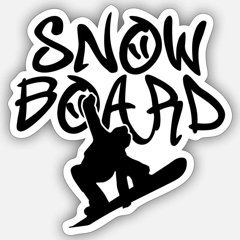Snowboard Graffiti Sticker Größe S (10 x 10 cm)