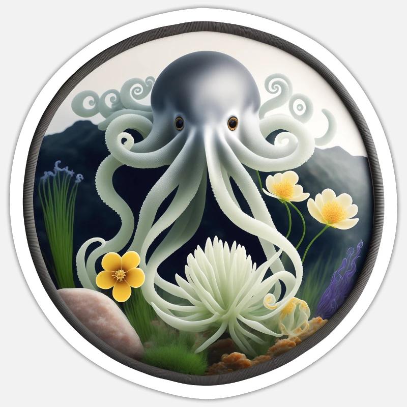 Squid Sticker size S (10 x 10 cm)