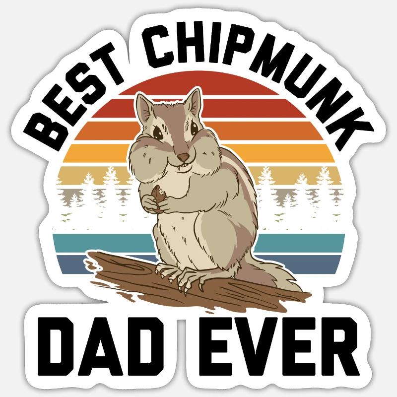 Chipmunk Sticker size S (10 x 10 cm)