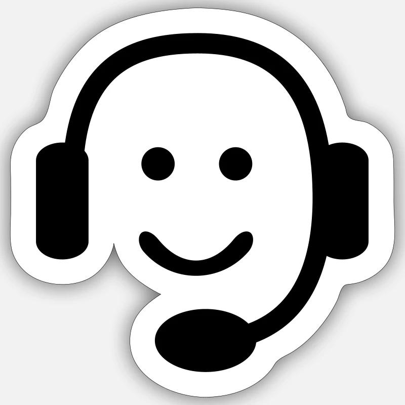 Headset Sticker size S (10 x 10 cm)